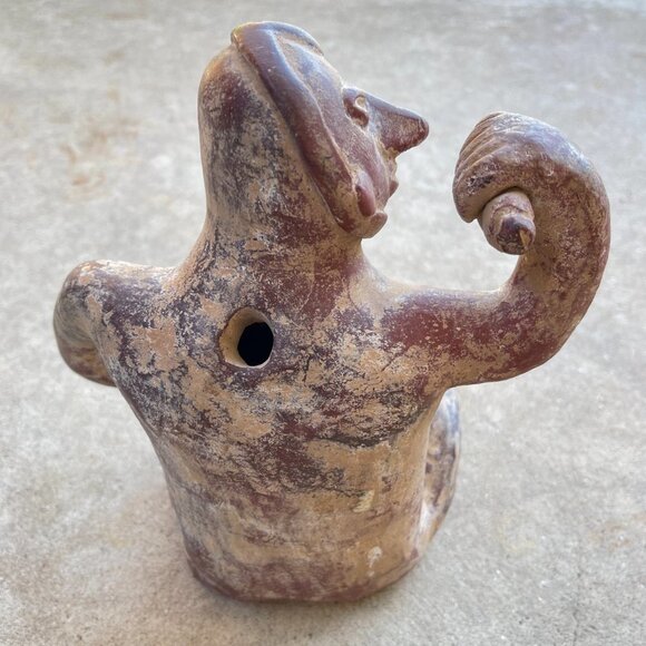 Pre-Columbian Style Seated Figurine - Picture 6 of 14